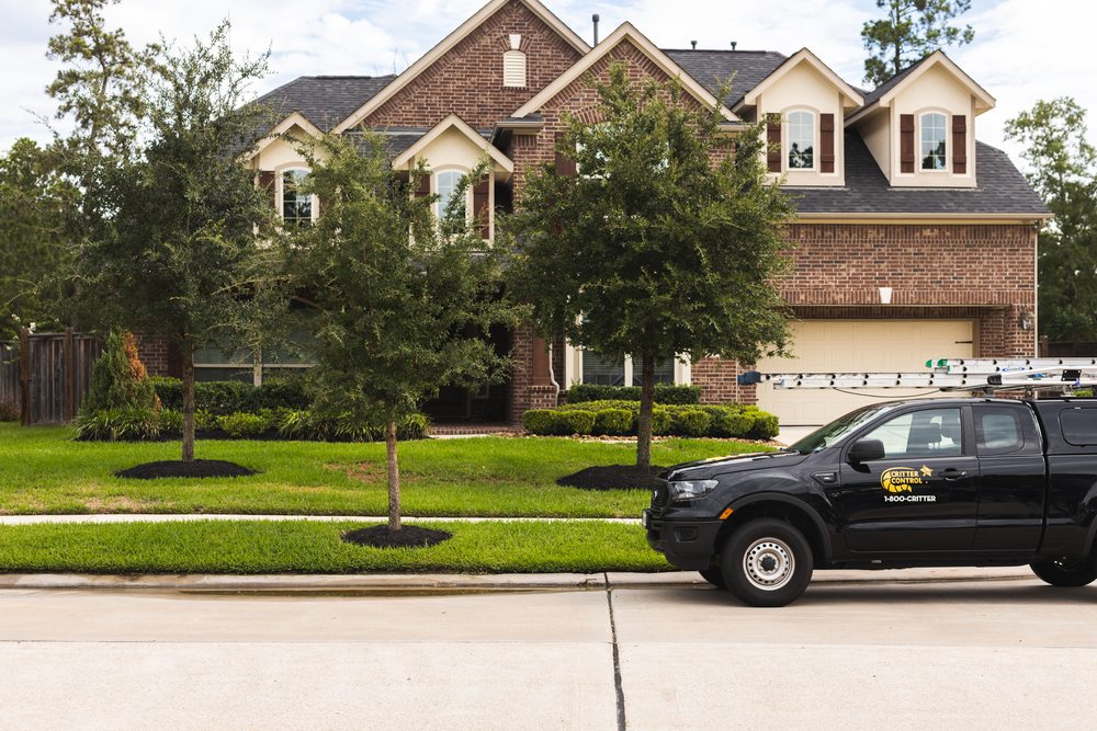 Cc truck in front of house